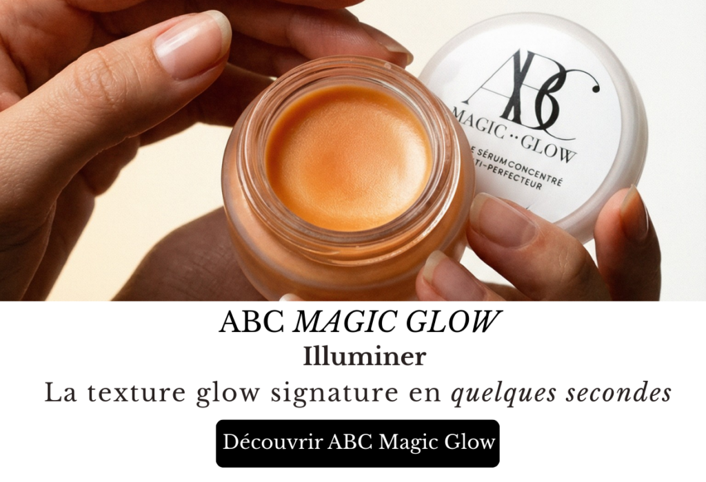 baume sérum visage ABC Magic Glow à l’huile de Buriti pour peau éclatante