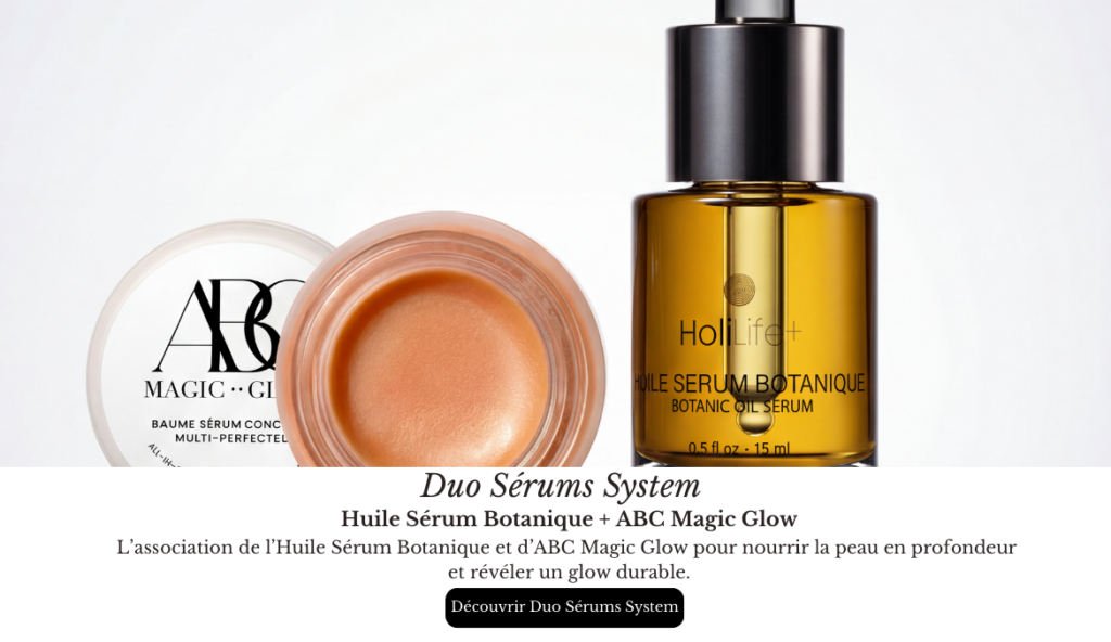 Duo Sérum System ABC MAGIC GLOW et Holilife+ rotation video