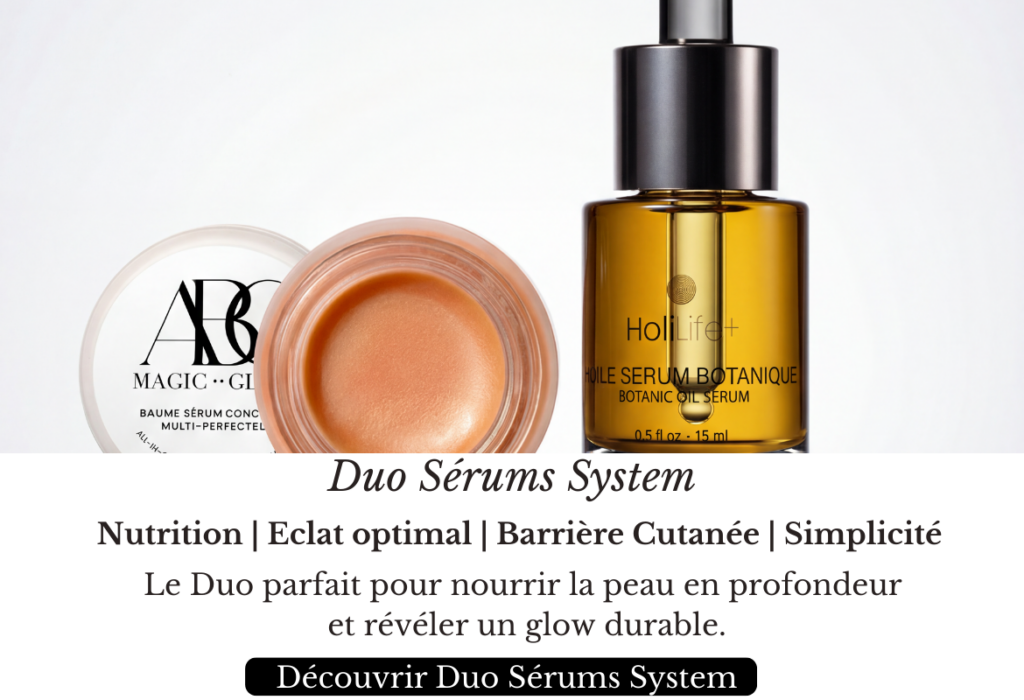 Quelle solution naturelle pour les rides profondes ? : Duo serums system holigreen skincare