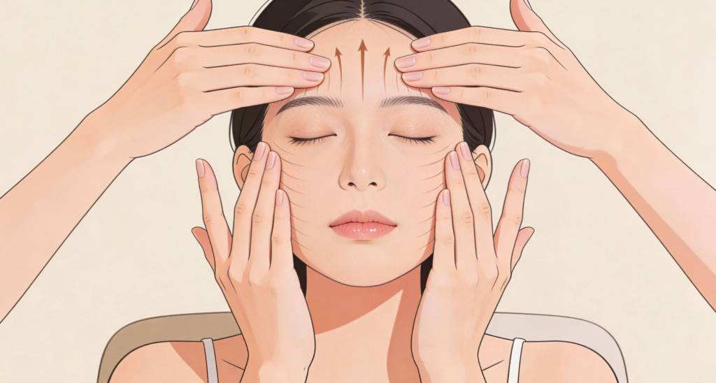 comment appliquer huile visage technique